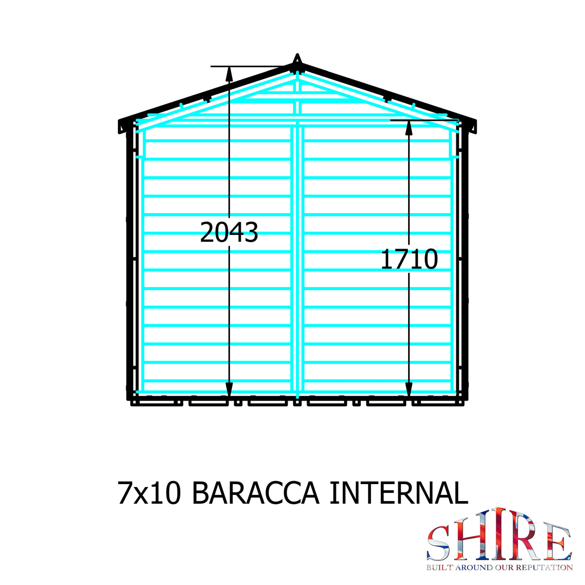 Barraca 7x10 Workshop | Shiplap Timber Garden Workshop