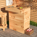 Rustic Wooden Pallet Garden Bar 80cm