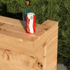 L-Shape Rustic Wooden Garden Bar | Corner Pallet-Style Outdoor Bar