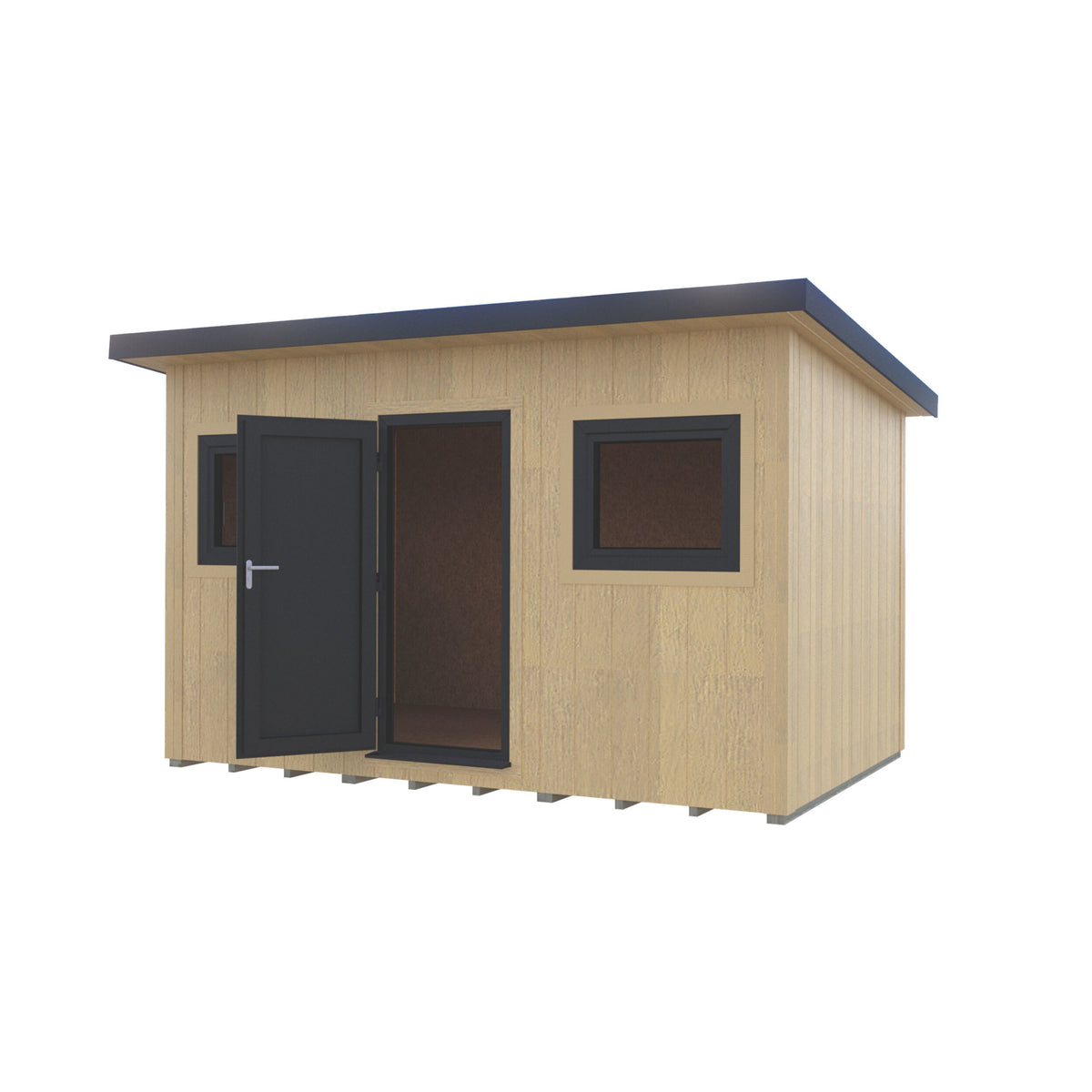 Fortis SIP Workshop Style E | Centre Door Insulated Garden Workshop