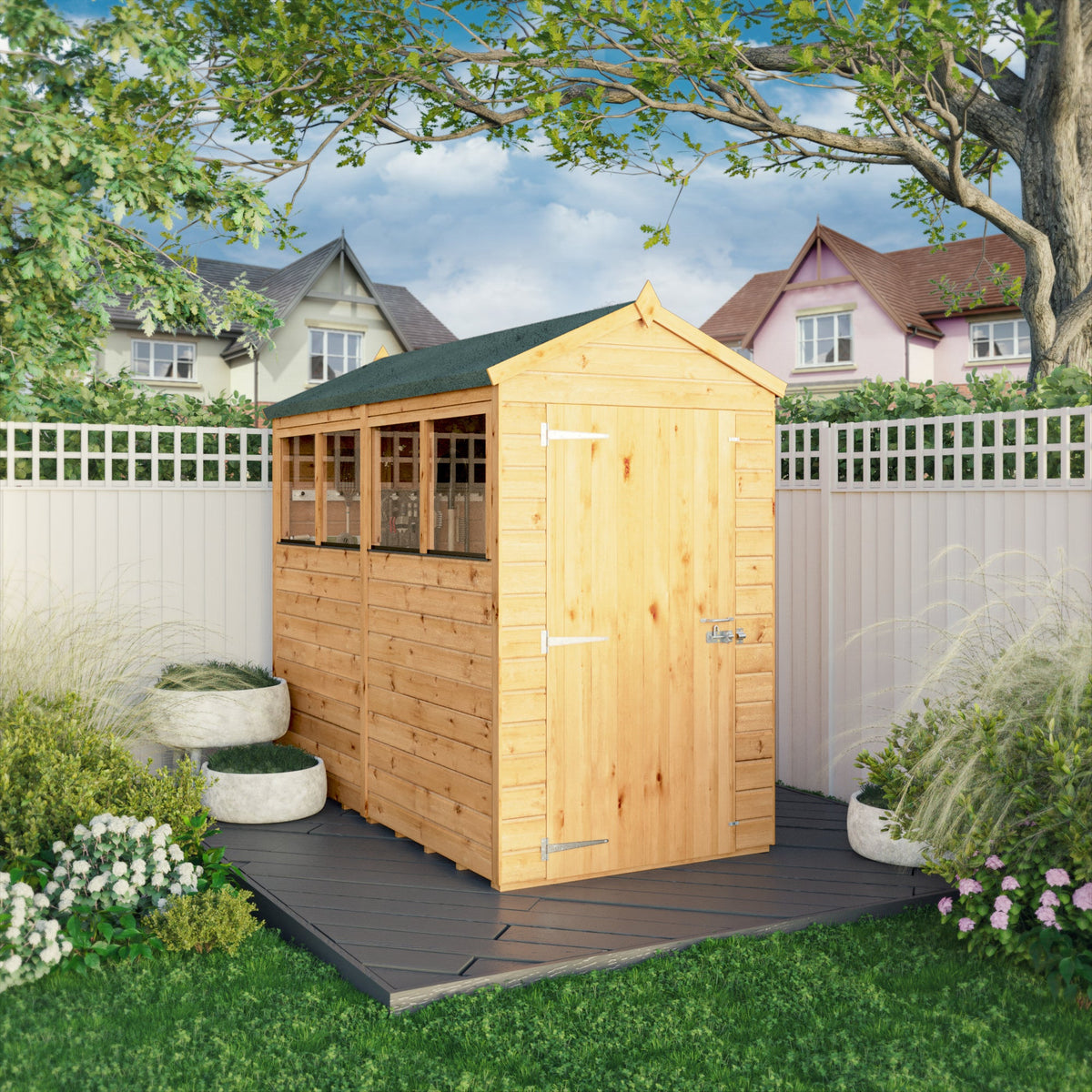 Mercia Woodsman Shiplap Apex 8x4 shed