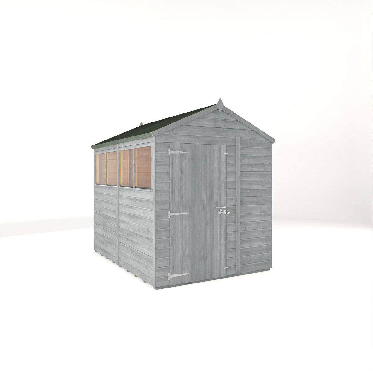 Mercia Woodsman Shiplap Apex 8x6 shed in Dove