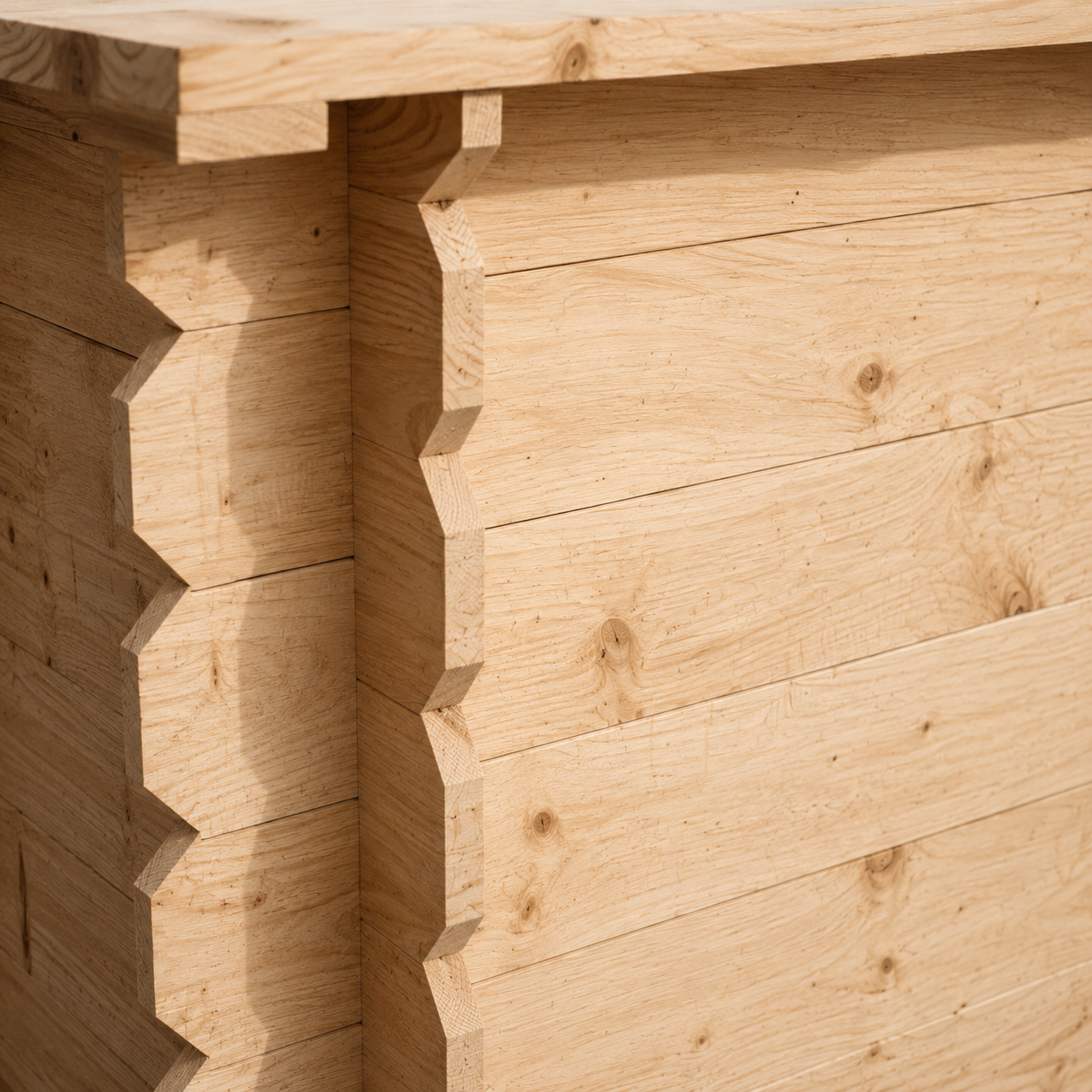 Wooden Interlock Corner Bar
