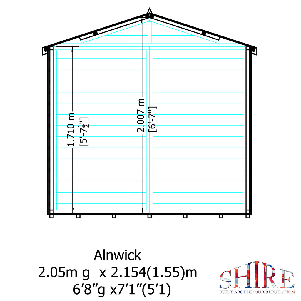 Alnwick 7x7 Summerhouse