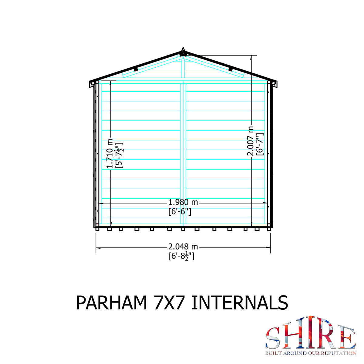 Parham Summerhouse | 7 x 7 Shiplap Timber Summerhouse