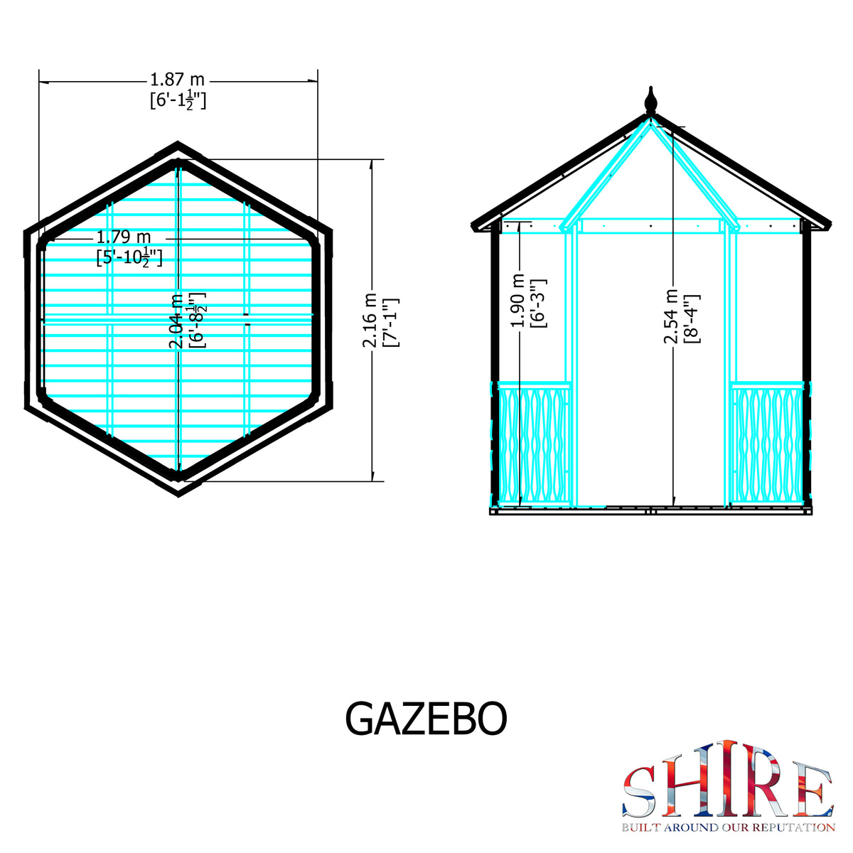 Gazebo Summerhouse size guide