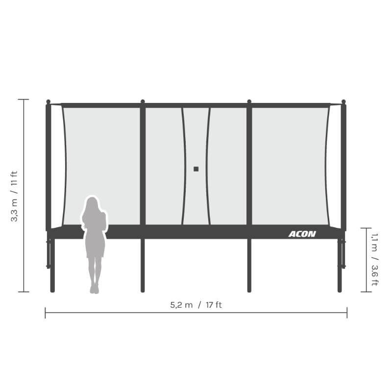 ACON 16 HD Pro Trampoline | Performance-Grade Rectangular