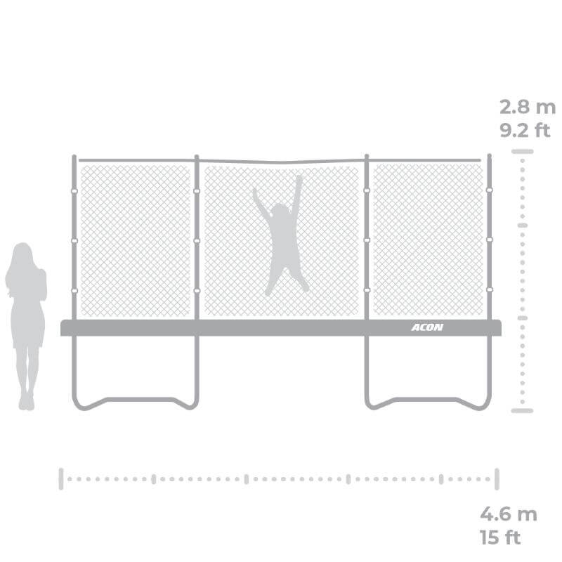 ACON Air 15ft Round Trampoline | Largest Round Model