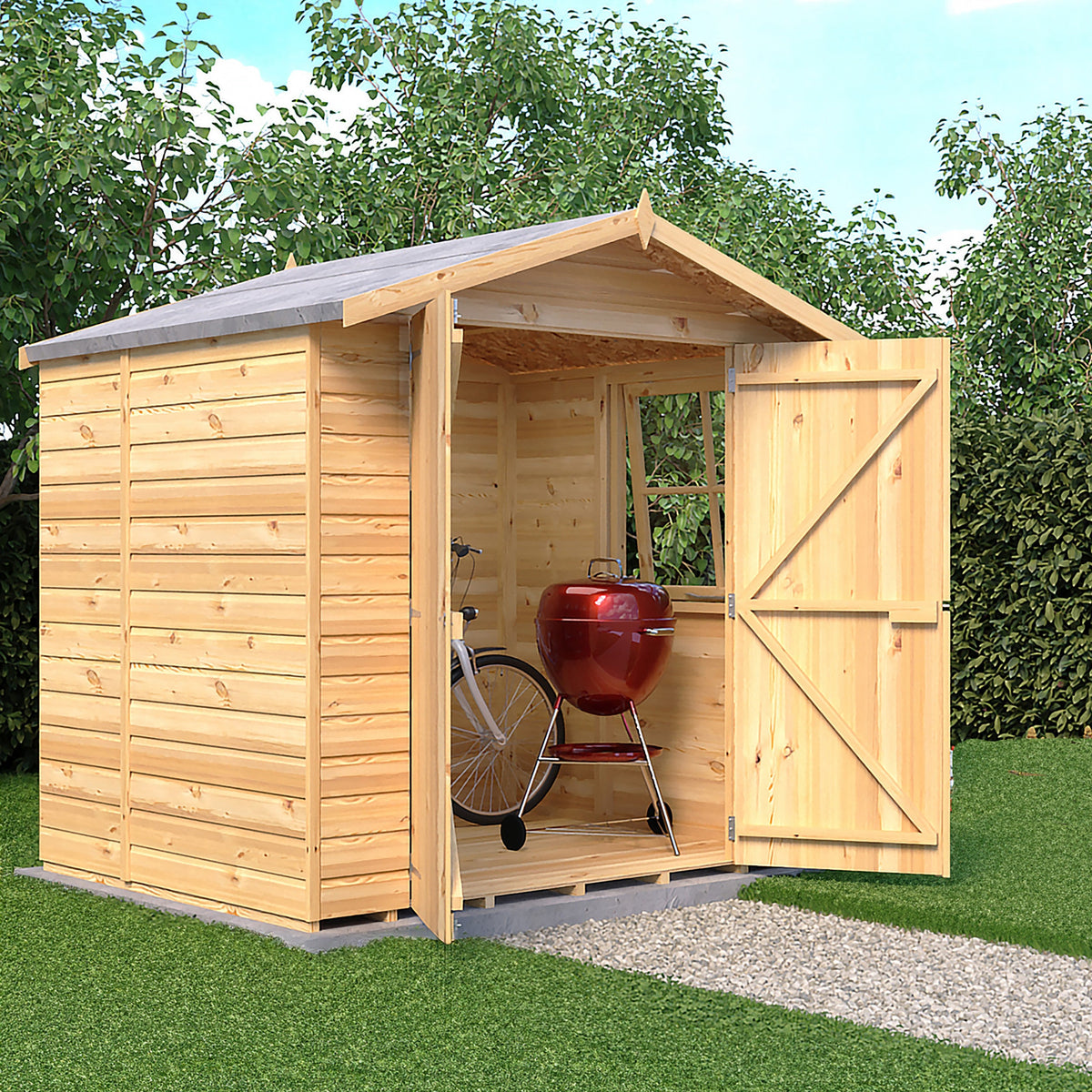 Alderney DD 7x5 – Shire double door timber shed