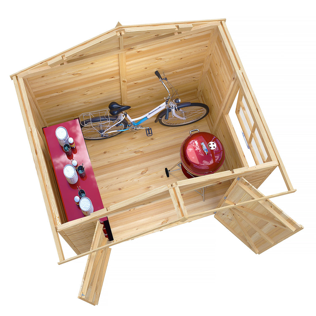 Alderney DD 7x5 – Shire double door timber shed