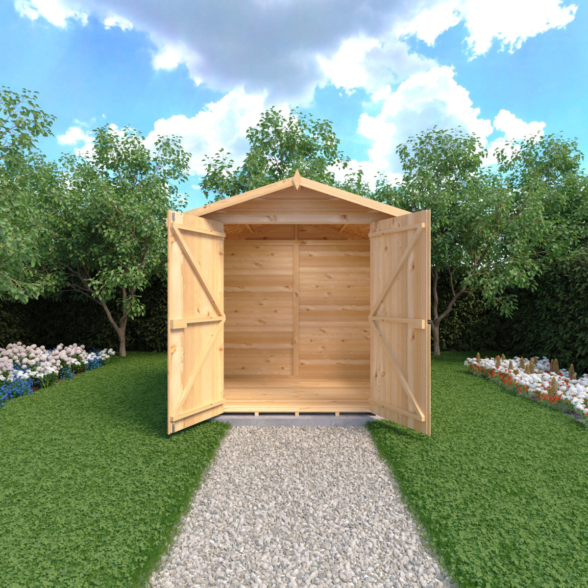 Alderney 7x7 – Shire double door timber shed