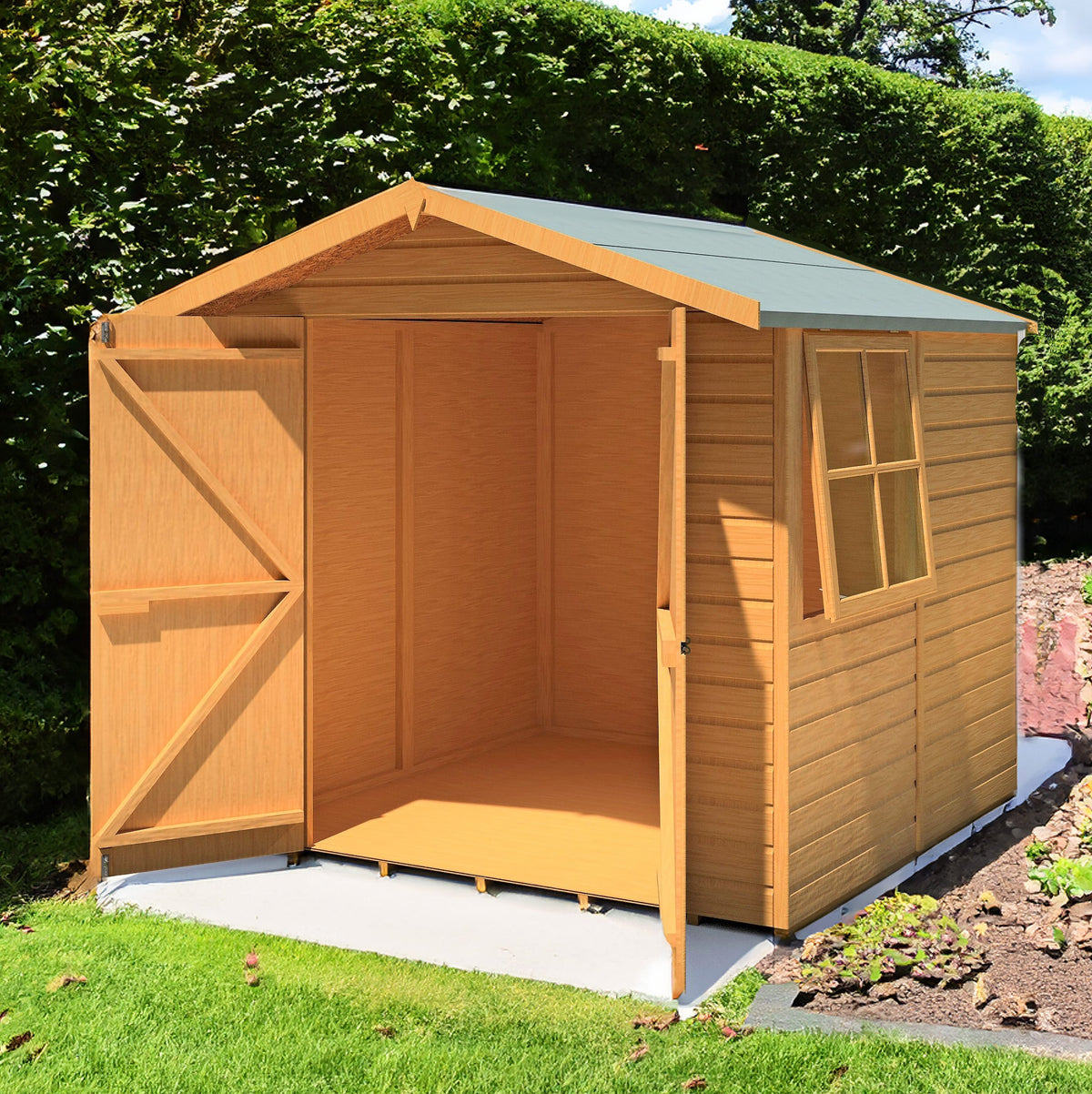 Alderney 7x7 – Shire double door timber shed