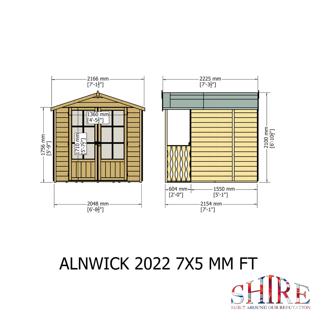 Alnwick 7x7 Summerhouse
