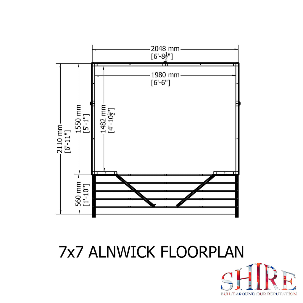 Alnwick 7x7 Summerhouse