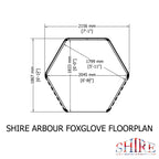 Shire Arbour | 7x6 Pressure Treated Timber Garden Arbour