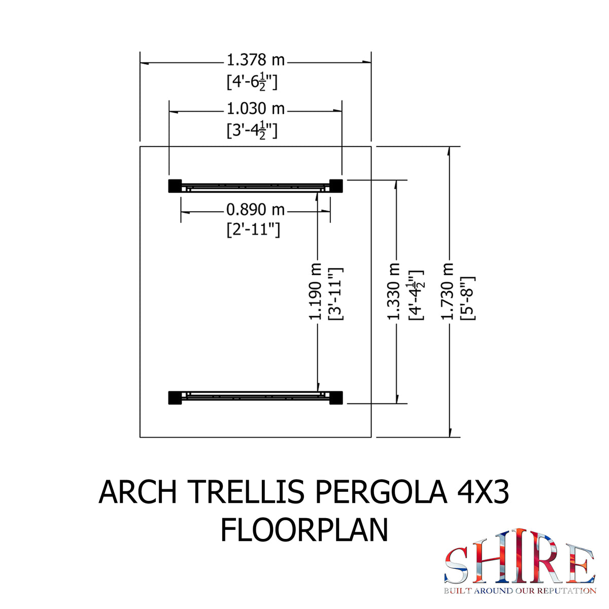 Arch Trellis Pergola | Pressure Treated Timber Garden Arch