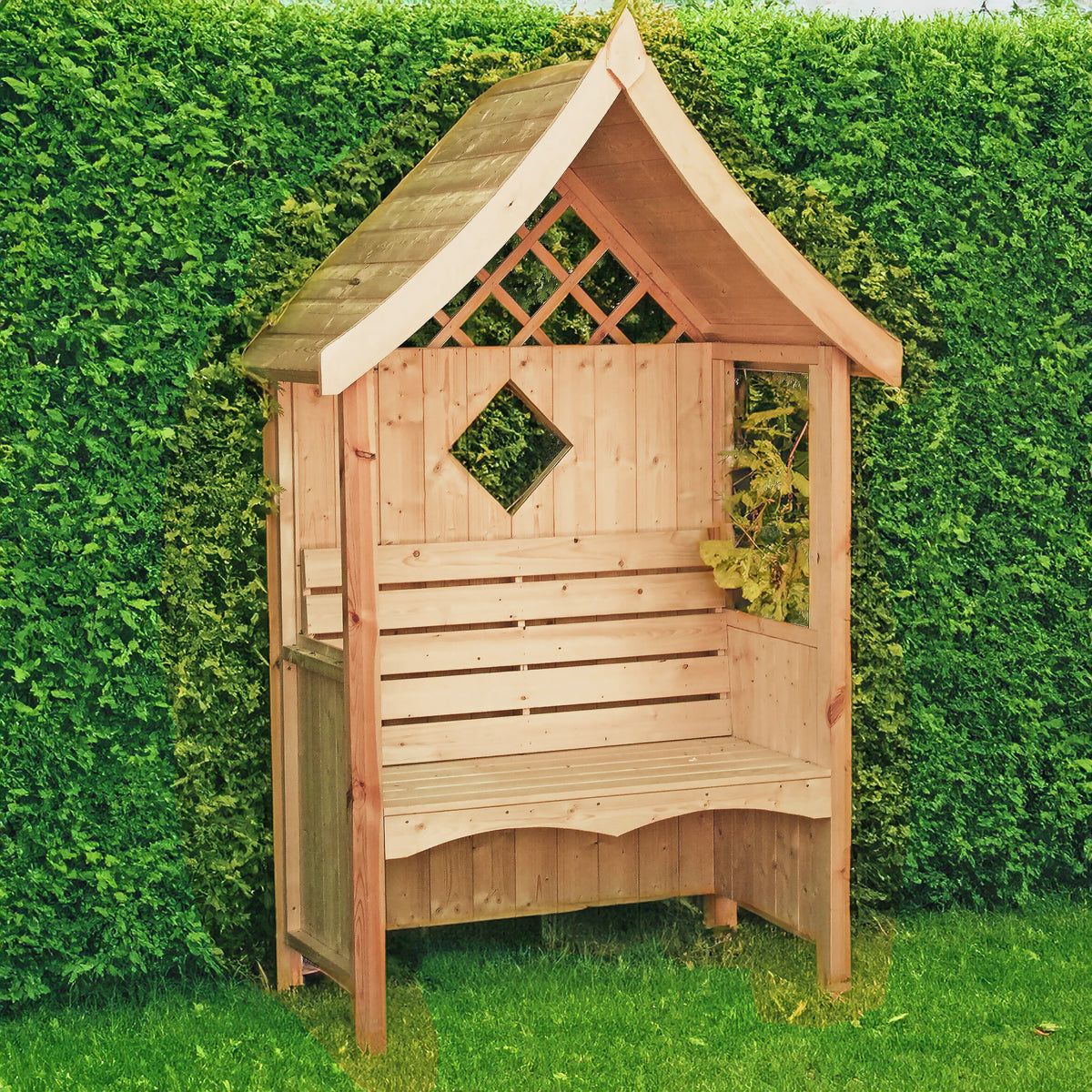 Arum Arbour Seat | 4x2 Pressure Treated Timber Garden Arbour