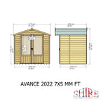 Avance Summerhouse | 7x5 Shiplap Timber Summerhouse