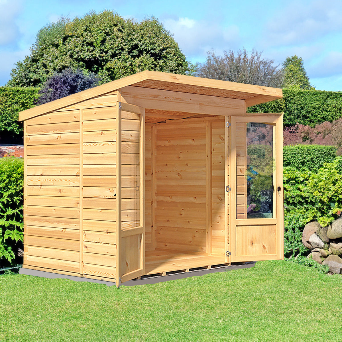 Avance Pent Summerhouse | 7x5 Shiplap Timber Pent Summerhouse