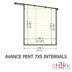 Avance Pent Summerhouse | 7x5 Shiplap Timber Pent Summerhouse
