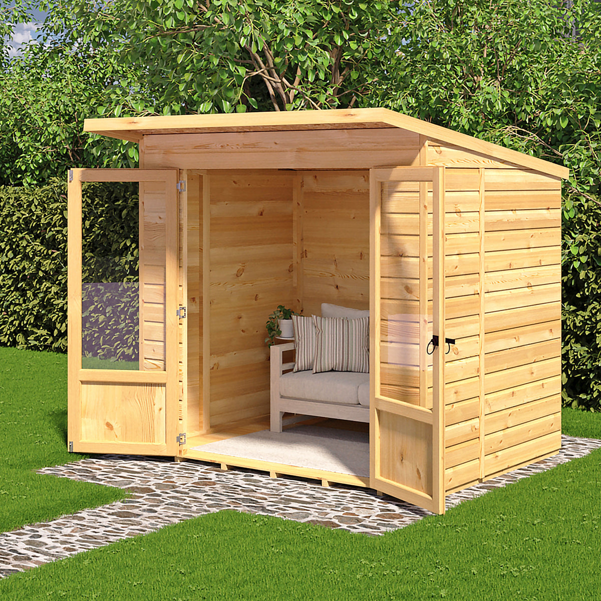 Avance Pent Summerhouse | 7x5 Shiplap Timber Pent Summerhouse