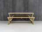 Abies Picnic Table and Benches Set
