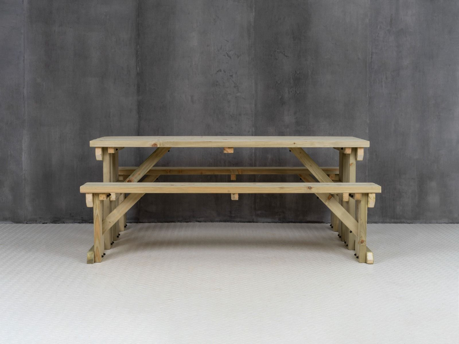 Abies Picnic Table and Benches Set