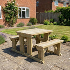 Abies Picnic Table and Benches Set