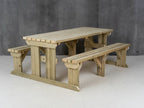 Abies Picnic Table and Benches Set
