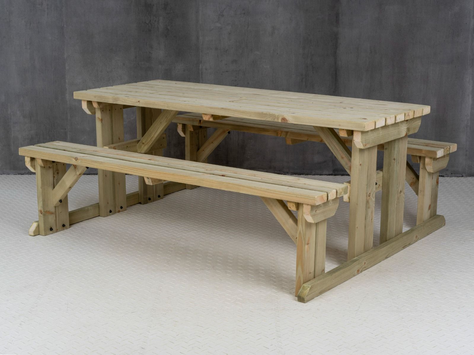Abies Picnic Table and Benches Set
