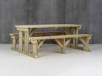 Abies Picnic Table and Benches Set