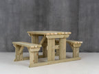 Abies Picnic Table and Benches Set