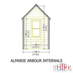 Almarie Arbour | 4x3 Pressure Treated Timber Garden Arbour