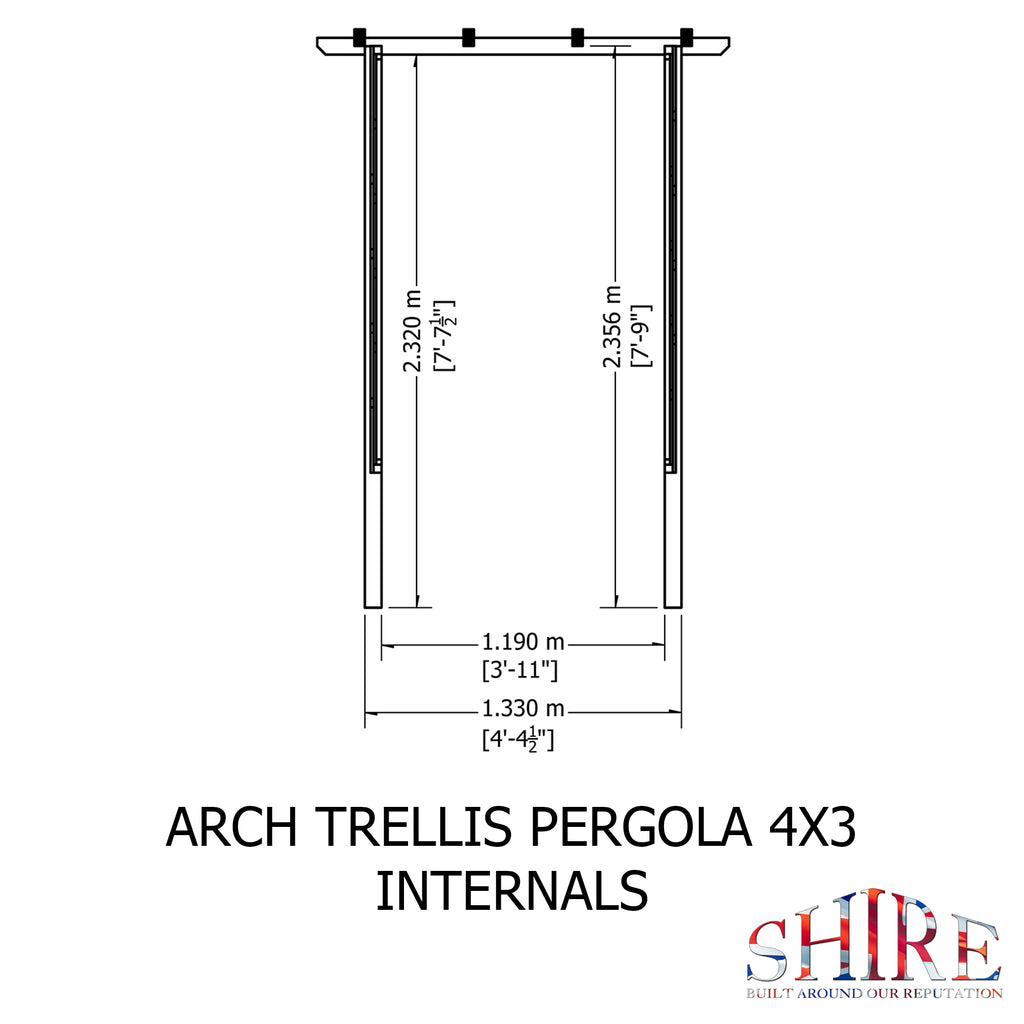 Arch Trellis Pergola | Pressure Treated Timber Garden Arch