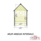Arum Arbour Seat | 4x2 Pressure Treated Timber Garden Arbour