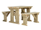 Aspen Picnic Table and Benches Set
