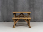 Aspen Picnic Table and Benches Set - Rustic Finish