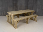 Aspen Rounded Picnic Table and Benches Set