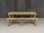 Aspen Rounded Picnic Table and Benches Set