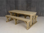 Aspen Rounded Picnic Table and Benches Set