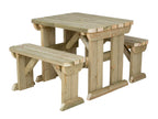 Aspen Rounded Picnic Table and Benches Set