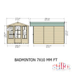 Badminton Summerhouse | 7x10 Shiplap Timber Summerhouse