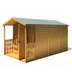 Badminton & Verandah Summerhouse | 7x12 Shiplap Timber Summerhouse with Verandah