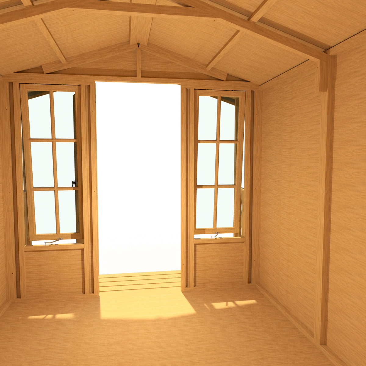 Badminton & Verandah Summerhouse | 7x12 Shiplap Timber Summerhouse with Verandah
