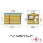 Barraca 7x10 Workshop | Shiplap Timber Garden Workshop