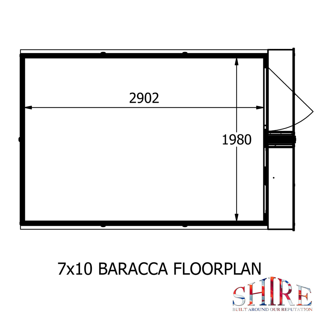 Barraca 7x10 Workshop | Shiplap Timber Garden Workshop