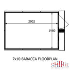 Barraca 7x10 Workshop | Shiplap Timber Garden Workshop