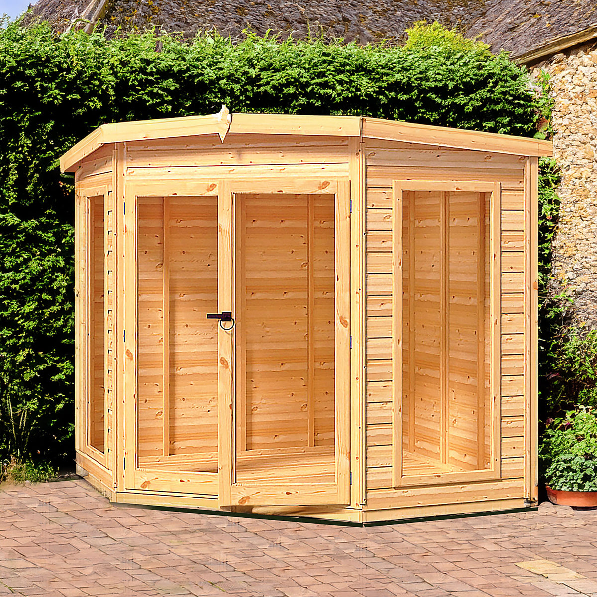 Barclay Summerhouse | Glazed Double Door Shiplap Timber Summerhouse