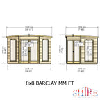 Barclay Summerhouse | Glazed Double Door Shiplap Timber Summerhouse