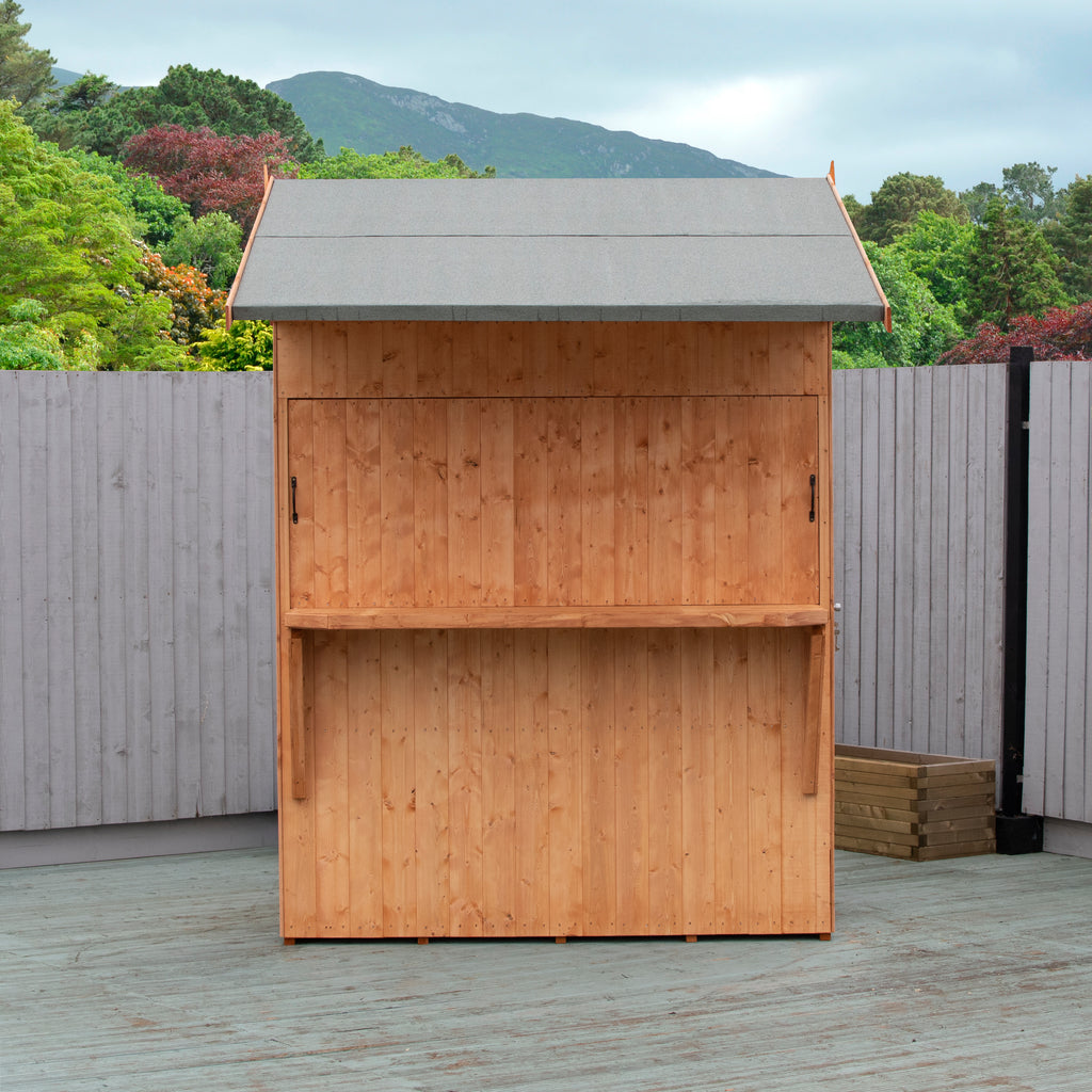 Bar Apex | 6x4 Timber Garden Bar with Convertible Store